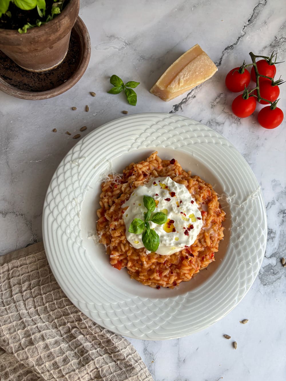 tomaten risotto