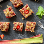 rabarber aardbei kruimel bar