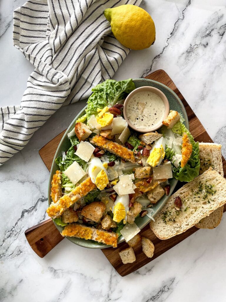 vegetarische caesar salade
