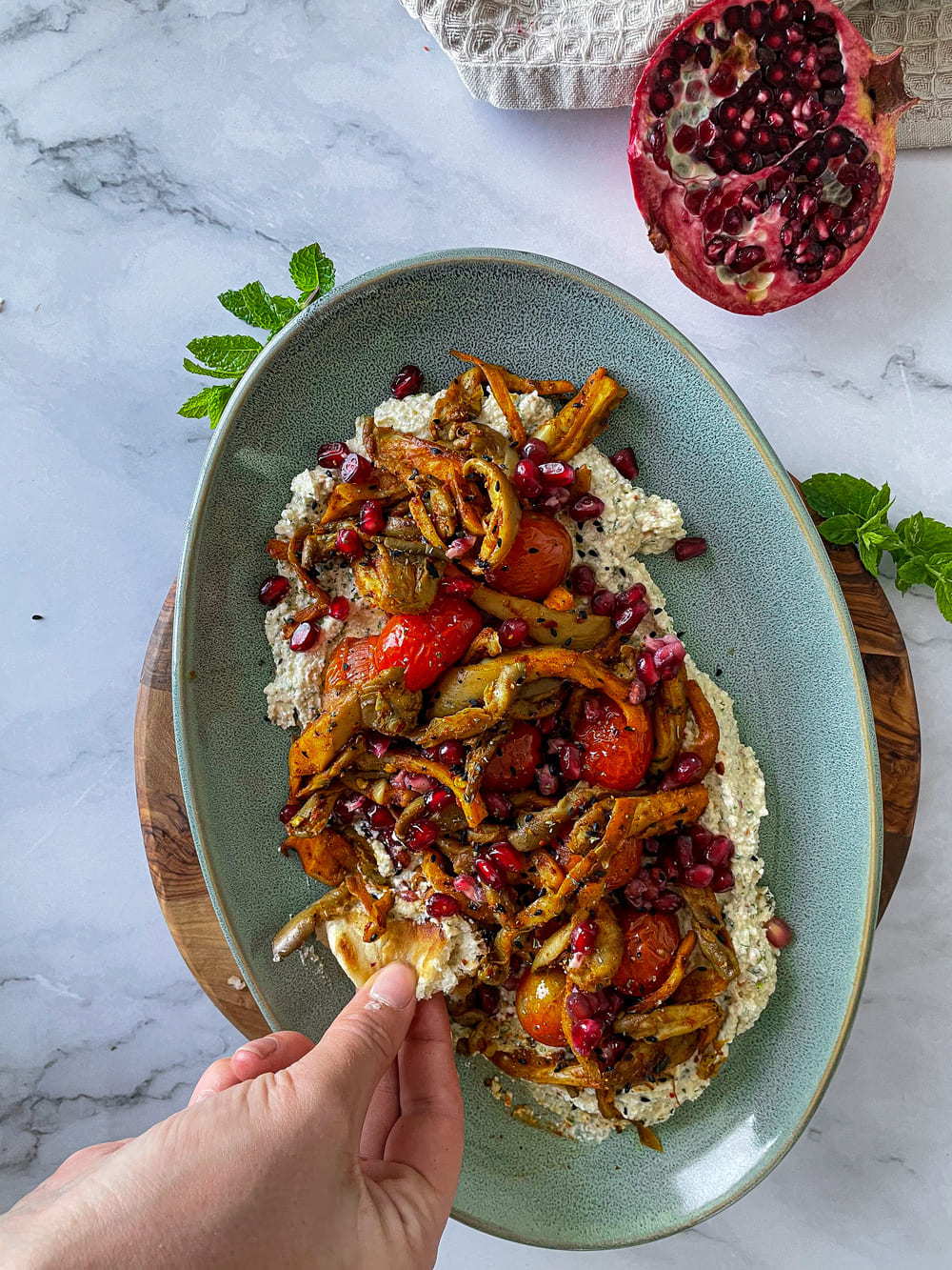 pita met oesterzwam shoarma