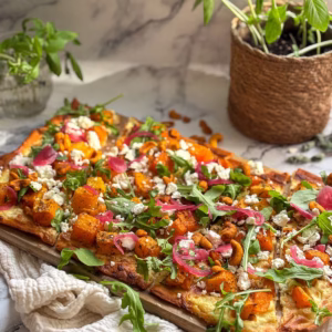 flammkuchen met pompoen