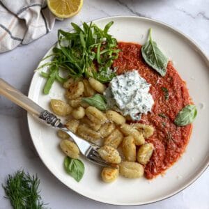 gnocchi met citroenricotta