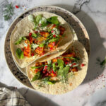 hot honey halloumi wraps