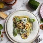 open lasagne met gegrilde courgette