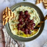 fetadip met gepofte druiven