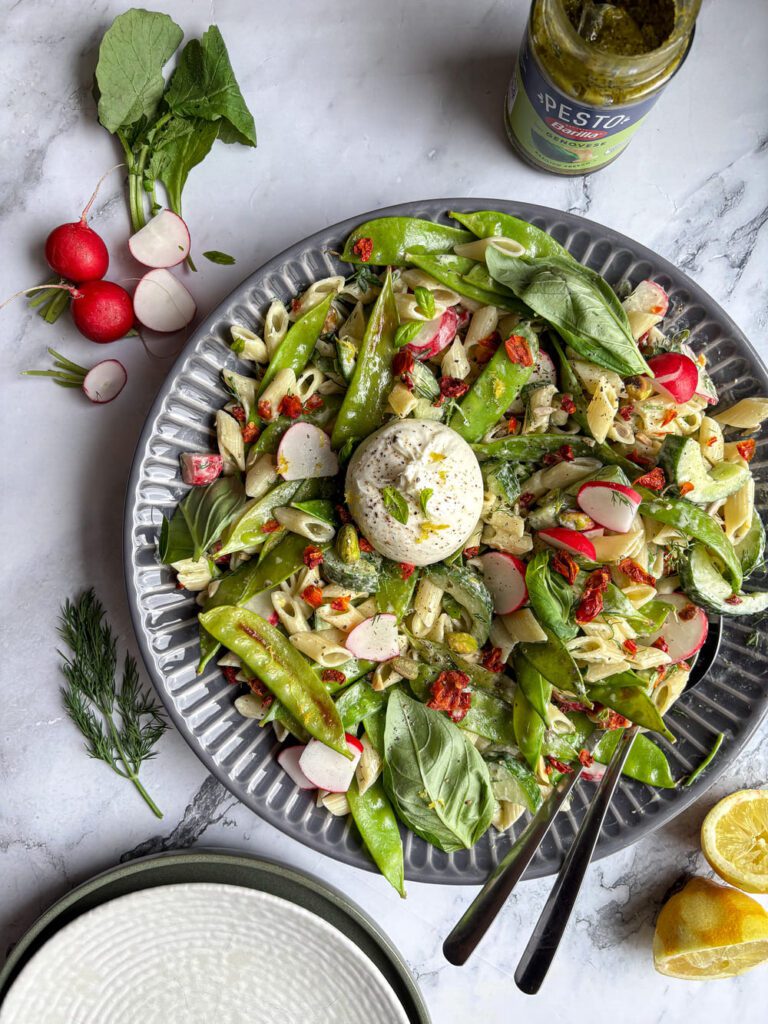 pastasalade met pesto