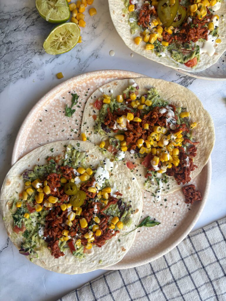 vegetarische wraps met avocado