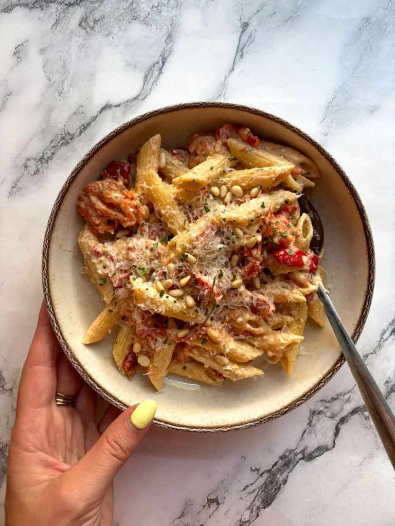 fetapasta met paprika