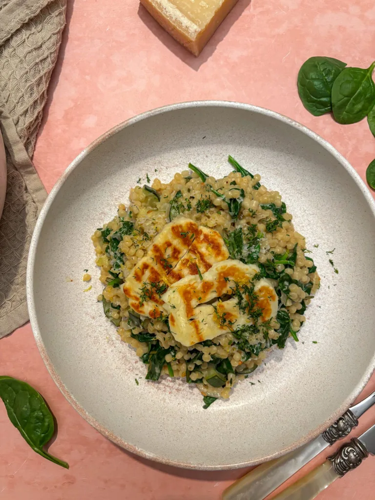 parelcouscous met spinazie