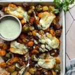 halloumi traybake