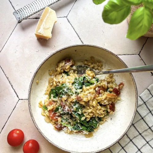 orzo met pesto