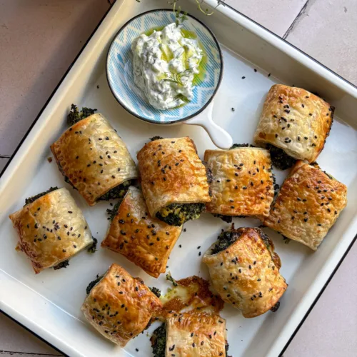 spinazie feta bladerdeeg hapjes