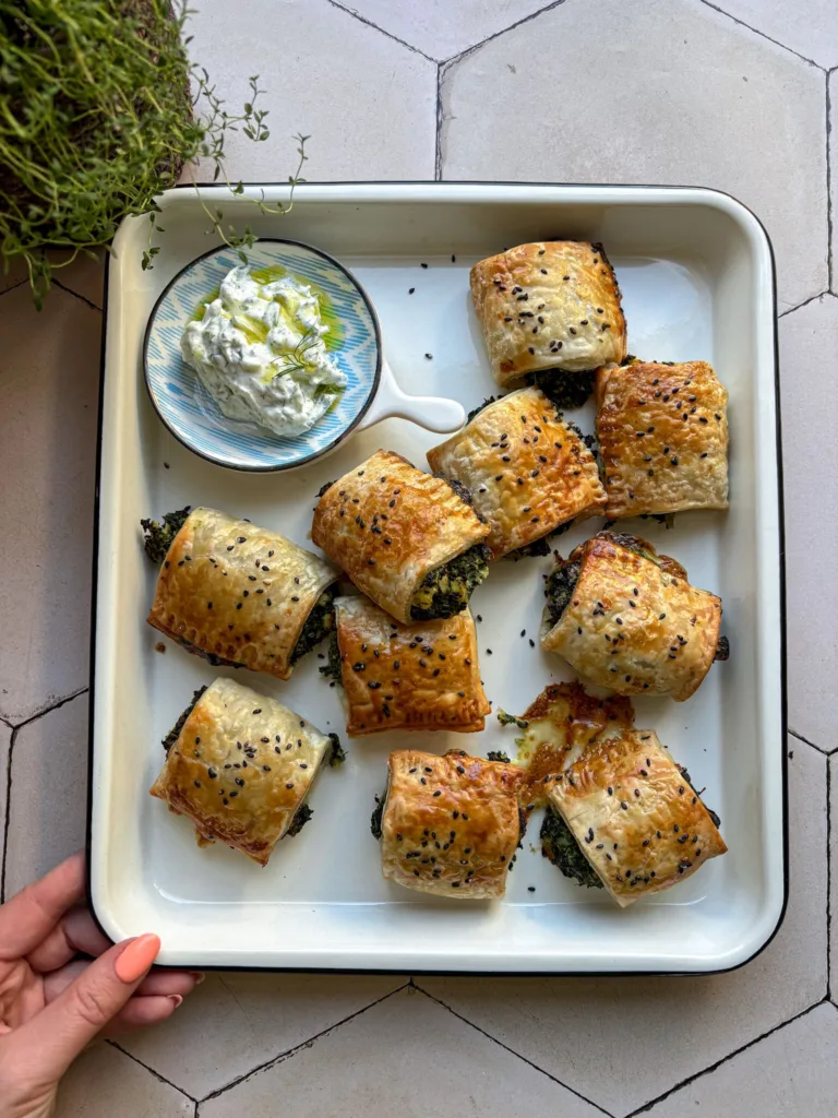 spinazie feta bladerdeeg hapjes