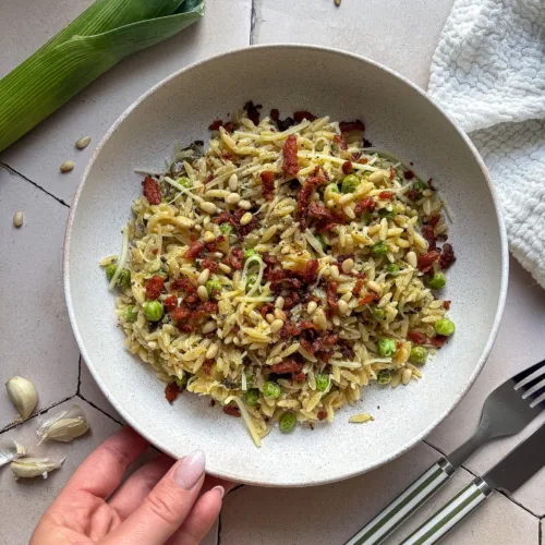 orzo met boursin