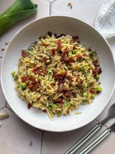 orzo met boursin