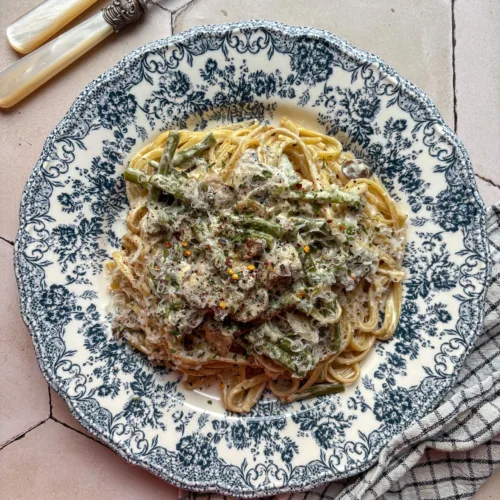 pasta met champignon