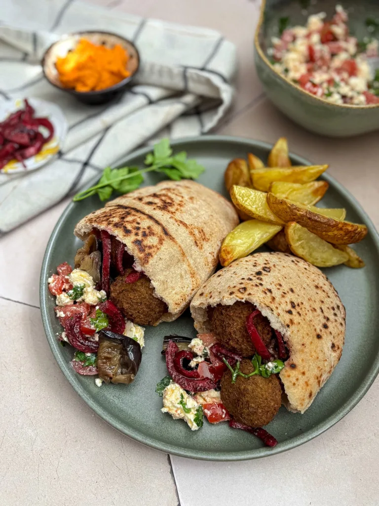 pita met falafel