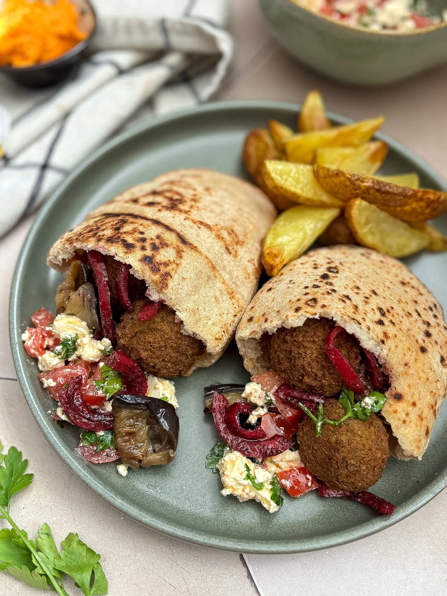 pita met falafel