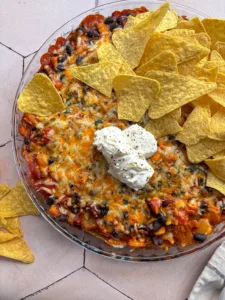 mexicaanse nacho ovenschotel