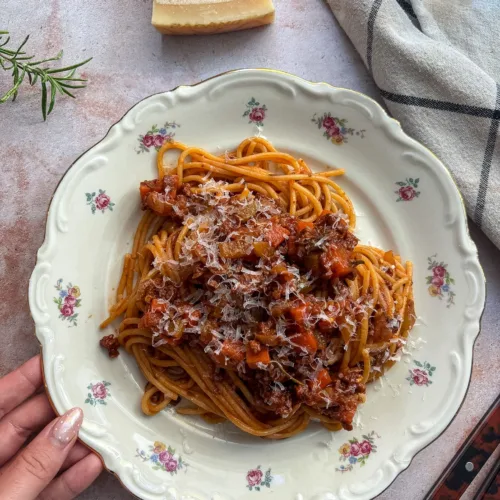 vegetarische spaghetti bolognese